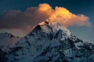 Beautiful sunset over Mt. Ama Dablam