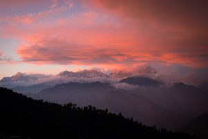 Sunset over Dhaulagiri, captured from Ghorepani