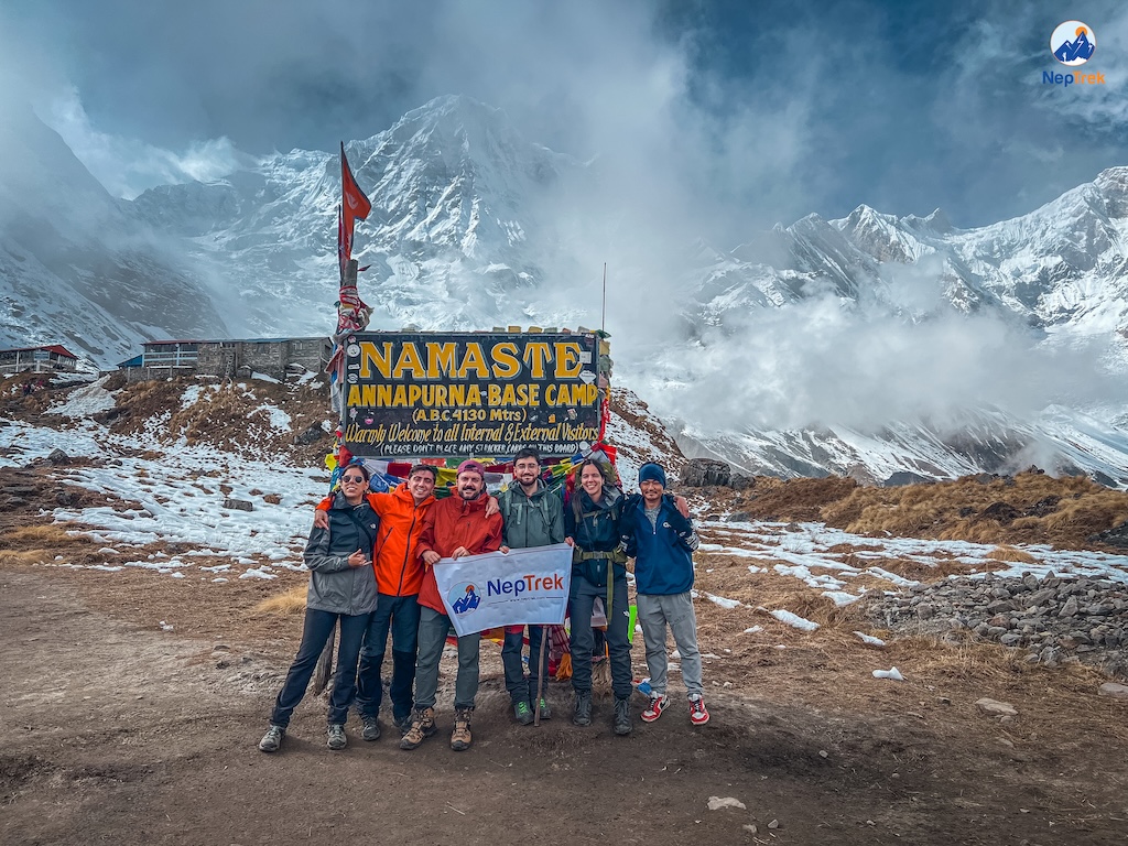 Our clients at Annapurna Base Camp