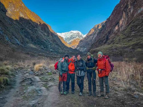 En Route to Annapurna Base Camp from Deurali
