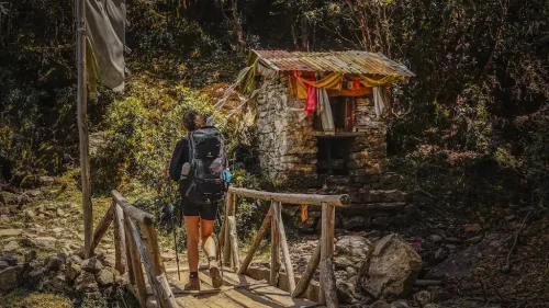 En route to Lauribinayak from Thulo Syabru