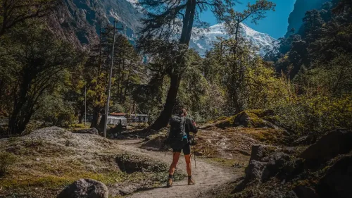 Majestic sight of Langtang Lirung