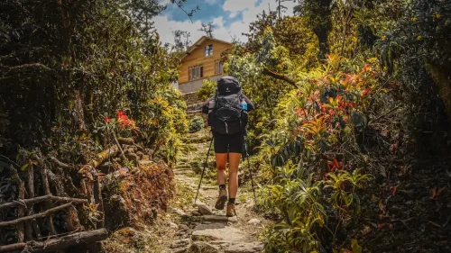 Serene trekking route to Lauribinayak