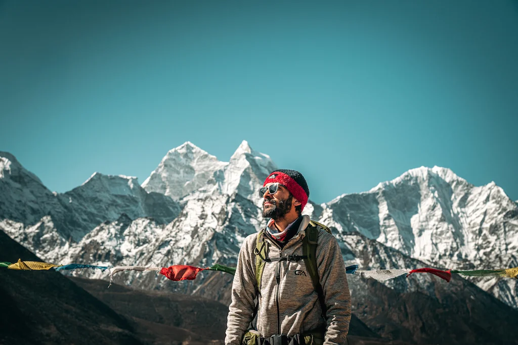 Spectacular mountains in Everest region
